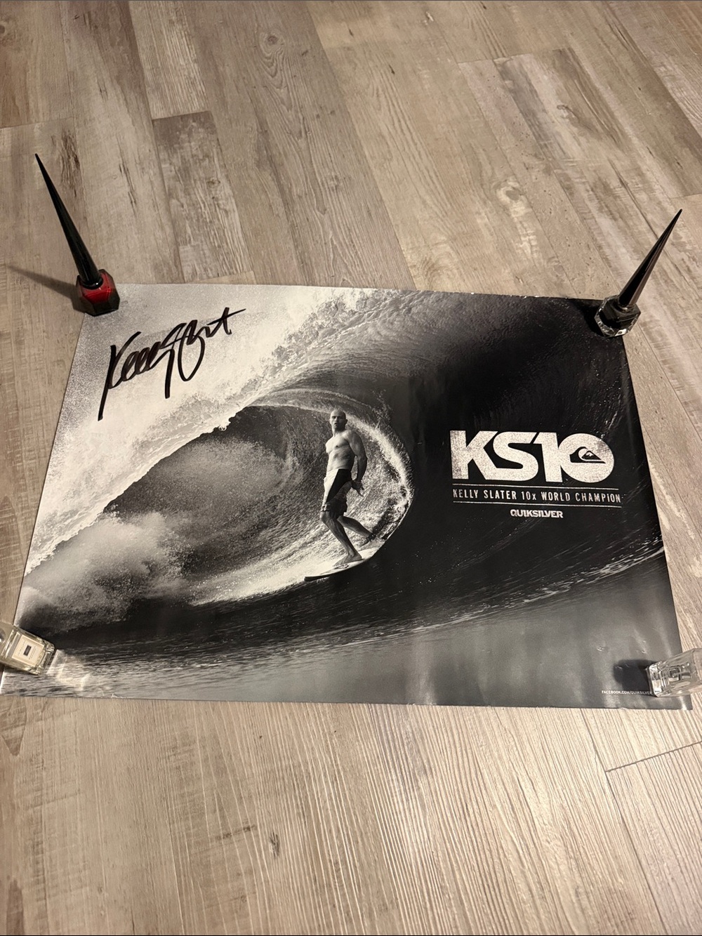 24 x 18 signed kelly slater poster